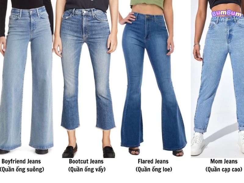 Cách phối đồ nữ cá tính với quần jeans