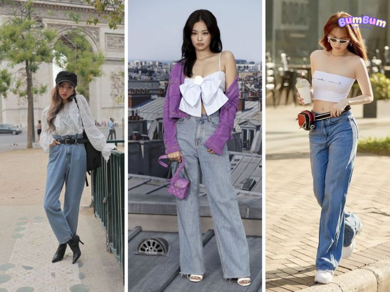Cách phối đồ nữ cá tính với quần jeans cùng phụ kiện