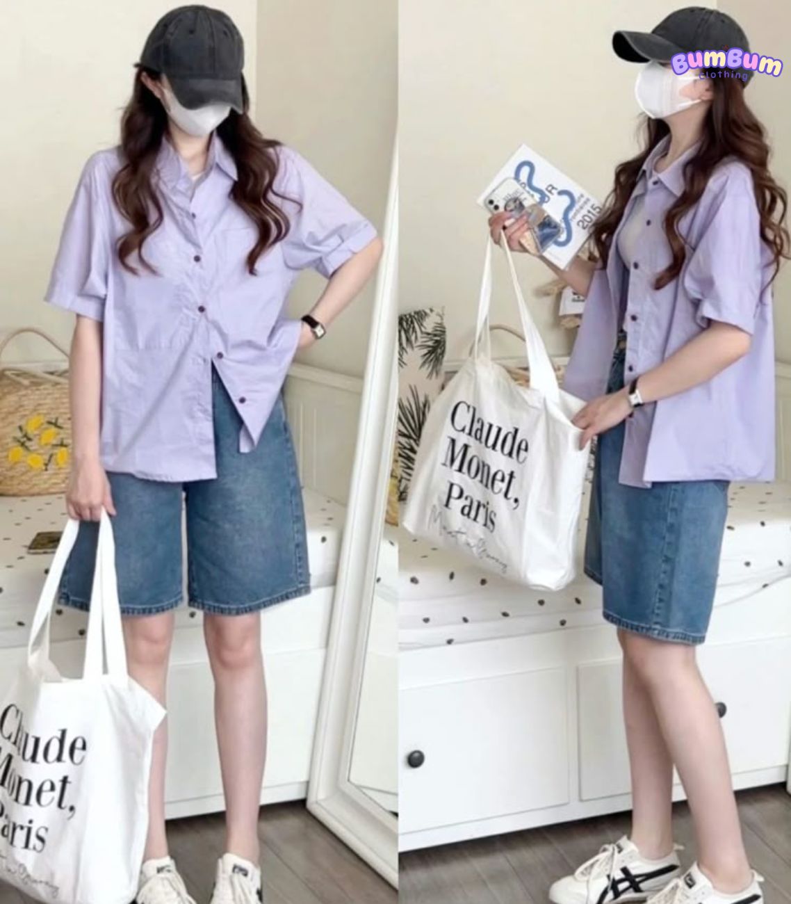 Gợi ý cách phối áo sơ mi với quần short nữ theo từng phong cách