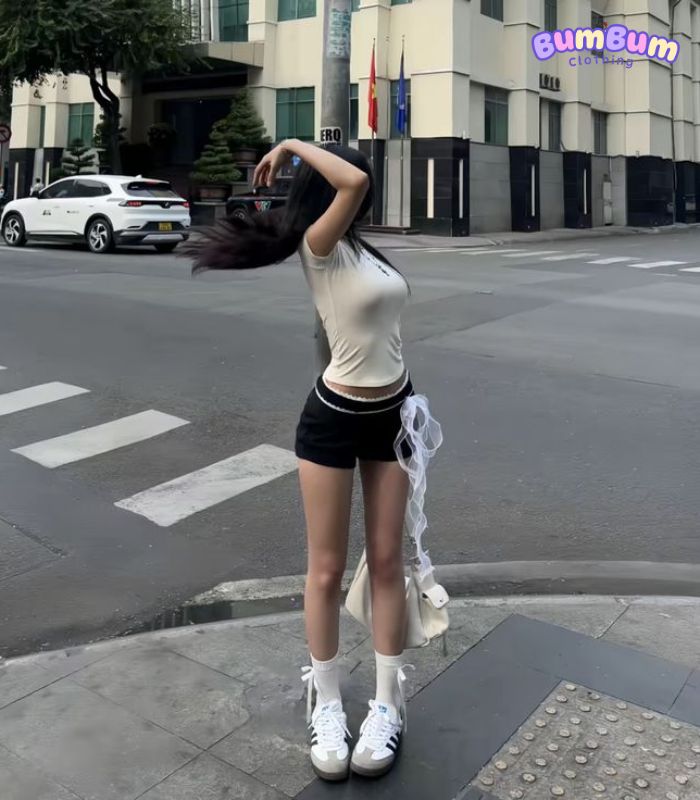 Xu hướng phối giày với quần short