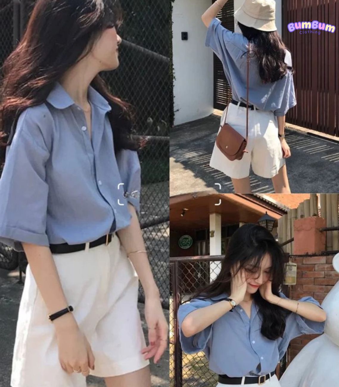 Những lưu ý quan trọng khi phối áo sơ mi với quần short nữ