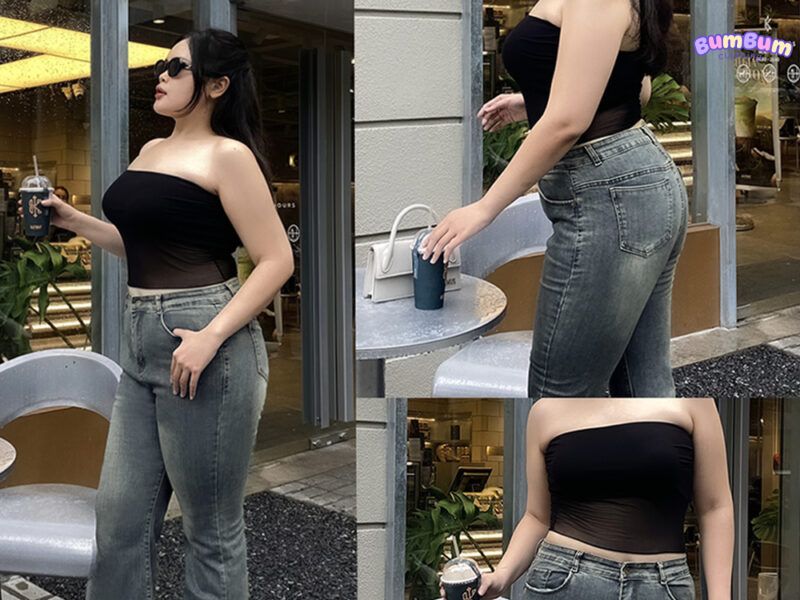 Mix cùng áo form rộng – combo “thần thánh” hack dáng