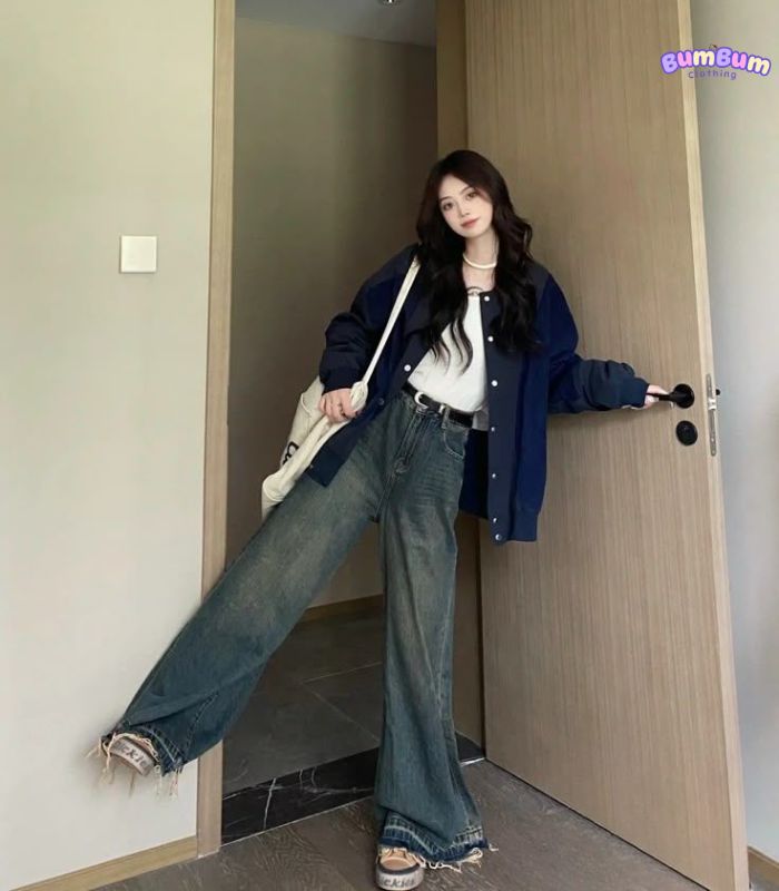 Những lỗi thường gặp khi phối đồ với quần jean ống rộng