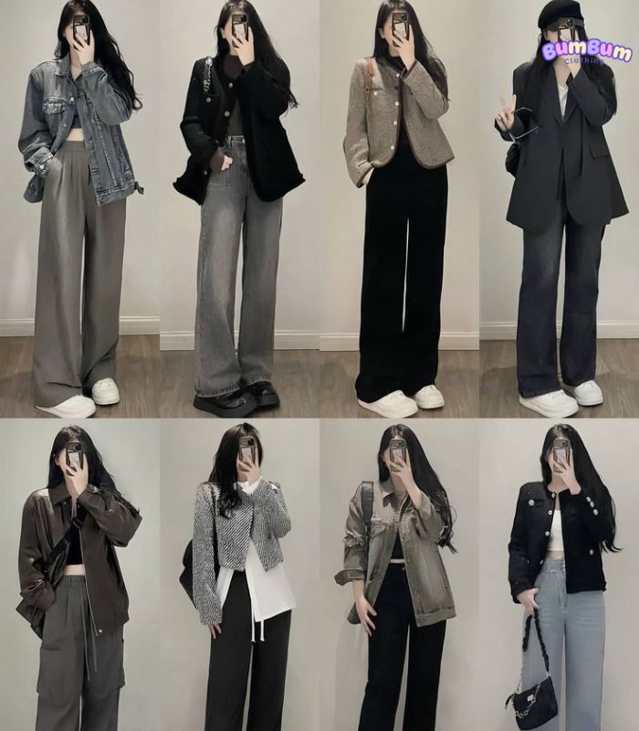 Phối đồ với quần jean ống rộng theo từng dáng người