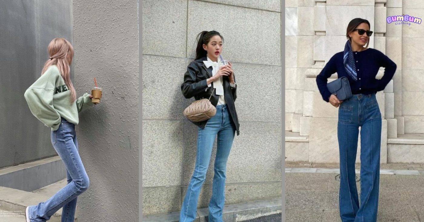 Cách phối đồ nữ cá tính với quần jean