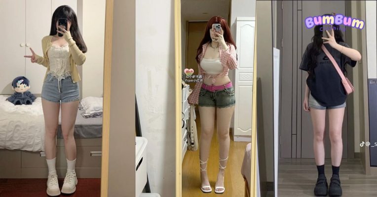 phối đồ với quần short jean nữ